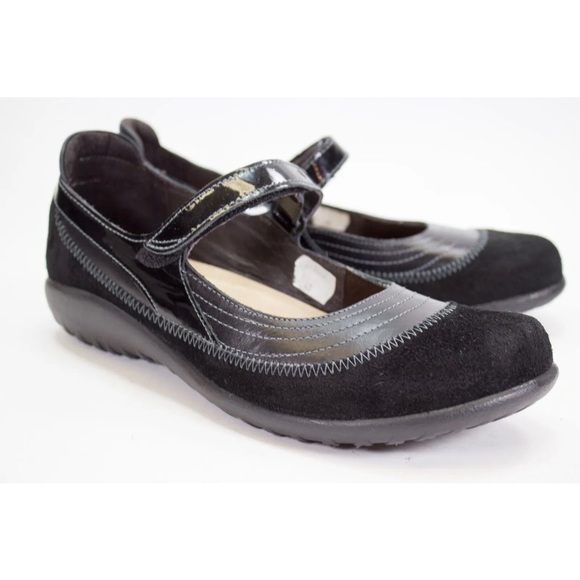 Naot Shoes - NAOT Kirie Womens  Size EU 40 US 9 Black Slip On Mary Jane Walking Comfort Flats